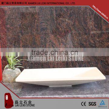 Interior Design New Crema Marfil Marble Stone Wash Basin
