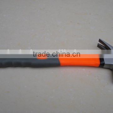 fiber glass handle drop forged carbon steel head claw hammer