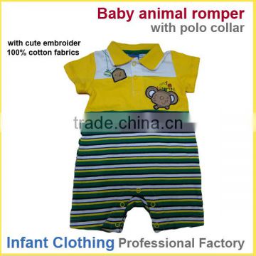 Infant Clothing collar neck Baby Animal Infant Romper