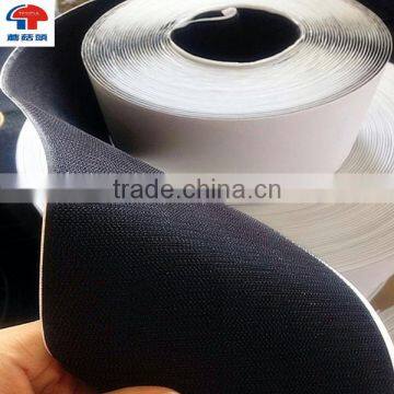 Black Color Hook And Loop Adhesive Backed Tape 3/8" to 6" In 25 Meter Rolls