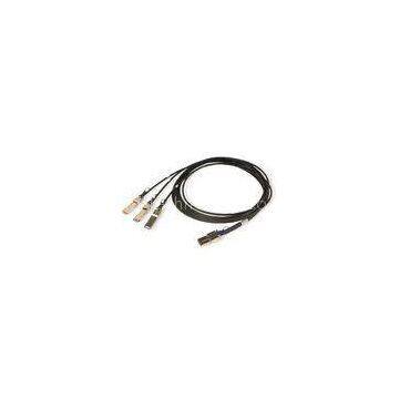 AWG30 4 X 10 GbE Direct Attached QSFP+ Copper Cable Breakout Cable For Infiniband SDR , DDR