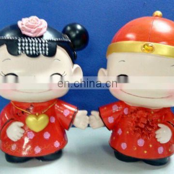 wholesale adorable Chinese couple wedding dolls
