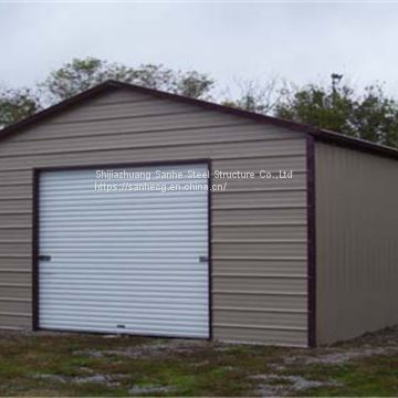 Affordable metal steel structure animal barn / vehicle barn prefab steel carport cover sheds building