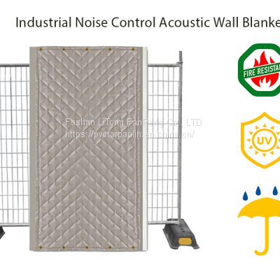 Acoustic barrier for industrial noise reduction