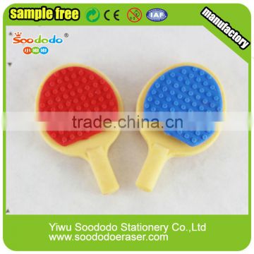 Sport eraser Ping pong school material rubber eraser