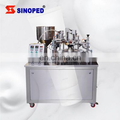 Factory Price Rotary Table Soft LDPE Tube Filler And Sealer Cosmetics Hand Cream Tube Filling Machine