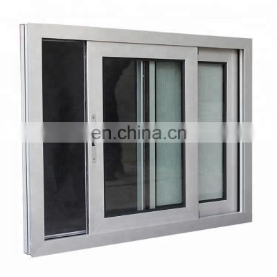 WEIKA American or Europeanism  types double glass horizontal sliding vinyl upvc pvc window
