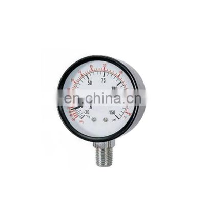 Wholesale high quality 60mm brass pressure gauge manometer with low price