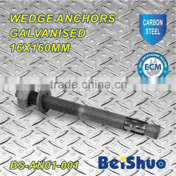 BS-AN01-001 M16 wedge anchor with SS 304 washer galvanised