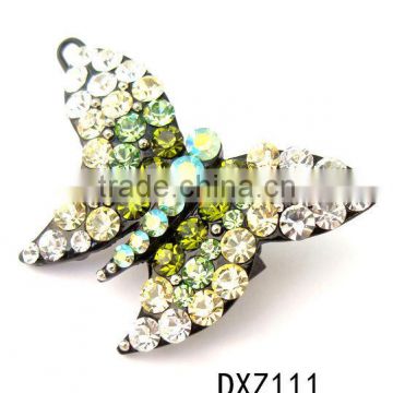 Butterfly brooches in bulk with diamond,animal sharped brooches,costume brooch with rhinestone