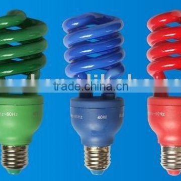 RGB 26w 40w half spiral lamp energy saving lamp