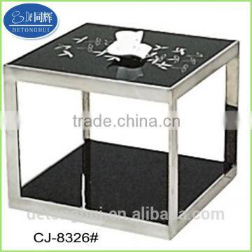 Luxury tempered glass end coffee table CJ-8326#