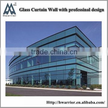 10.38mm tempered laminated glass curtain wall