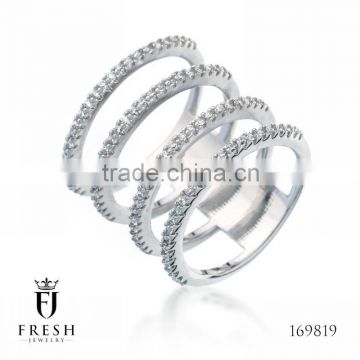 Fashion 925 Sterling Silver Ring - 169819 , Wholesale Silver Jewellery, Silver Jewellery Manufacturer, CZ Cubic Zircon AAA