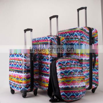 colorful hardshell luggage bag,trolley luggage set
