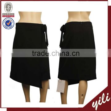 2016 Front short and long back plain dyed women skirt dress