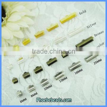 Wholesale Hot Jewelry Finding 25mm Iron Ribbon Ends (1000 Pcs/Pack) JF-RE25mm