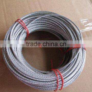 stainless steel 7x19 wire rope