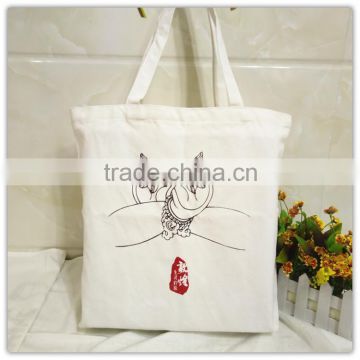 Hand style custom canvas bag popular in 2016 for shopping