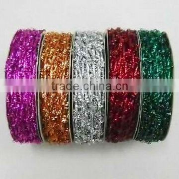 HOT SALE Shiny Sparkle Tinsel Rubber Elastic Cord, Elastic Ribbon, Elastic Band for Gift Wrapping