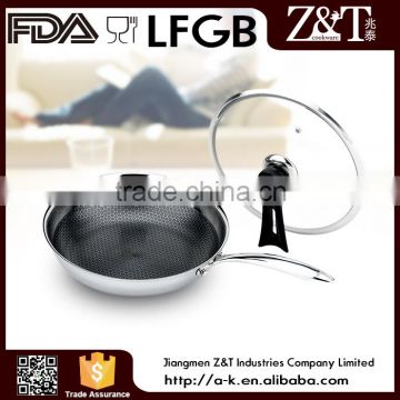 LFGB Certification #201 stainless steel pans cooking wholesale