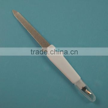 ZJCS-006 16CM Plastic handle double ended mini electric nail file