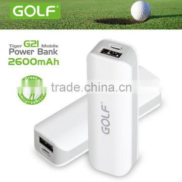 OEM/ODM mobile power bank, 2600mAh, mini size, CE, RoHS, FCC certified, 1 year warranty