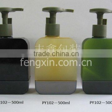 500ml PVC plastic bottle/pet bottle in guangzhou factory