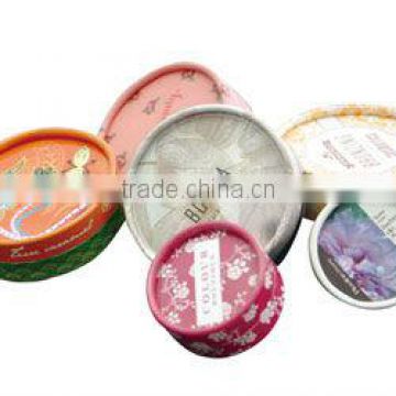 factory direct selling full color printed round paper box