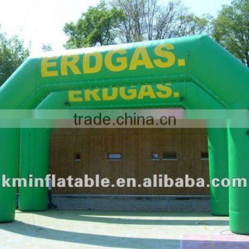 green inflatable advertising promotion arch