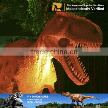 My-dino life size animatronics dinosaur showcase fiberglass dinosaur