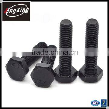 hot sale product din 933 hex bolts with black zinc plated