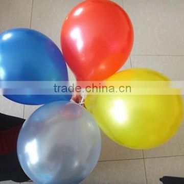 100% nature Latex round balloon/ 12 inches standard and metallic color latex balloon/party balloon