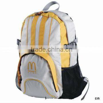 Wholesale custom Nylon/neoprene/PVC school bag backpack with zipper