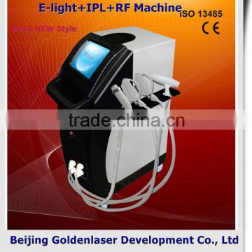 Www.golden-laser.org/2013 New Style E-light+IPL+RF Machine Pressure Therapy Beauty Equipment