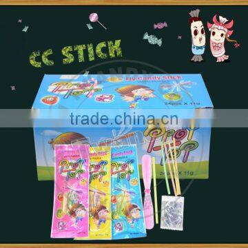 mix fruit stick candy with flying toy