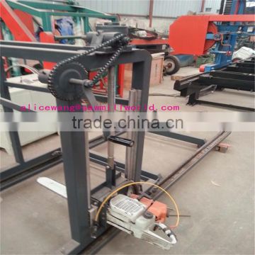 electric hard timber wood chain sawmill machine Chinese suppler sale