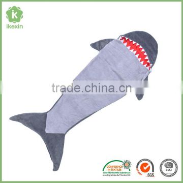 2017 Cheap Wholesale Grey Shark Tail Blanket