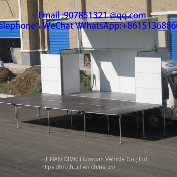 4.2M P5 screen led mobile stage truck for roadshow
