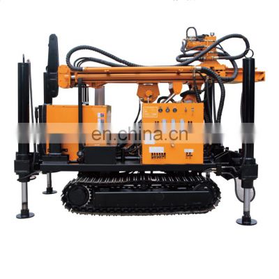 FY 260 crawler type pneumatic deep dth water bore well drillng rig machine for sale