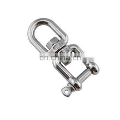 Factory Stainless Steel Ringing Link Chain Swivel Ring Eye Swivel Hook Eye and Jaw Swivel