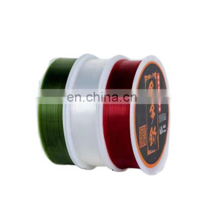 Factory sell Super Strong Japanese 25m 50m 100m 100% Nylon Transparent Fishing Line for fishing tackle shop online trade