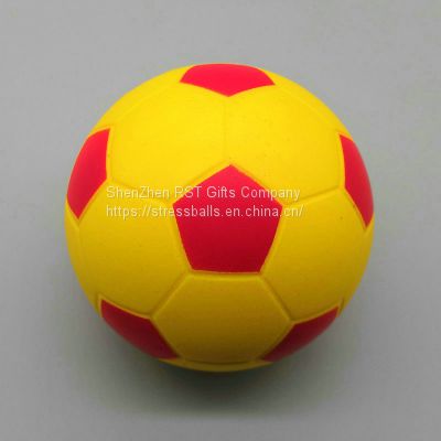 Hot Sale Factory Supply 6.3cm Football Anti Stress Ball for Kids and Adults pu foam ball