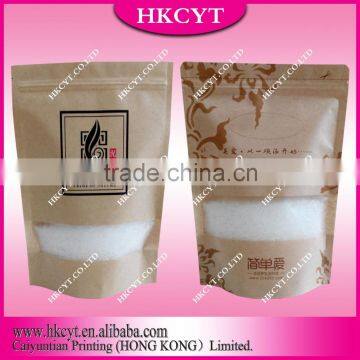 Food Industrial Use and Recyclable Feature kraft paper bag with window