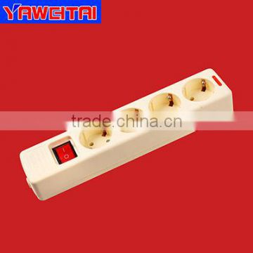 4 gang extension socket with switch with grounding