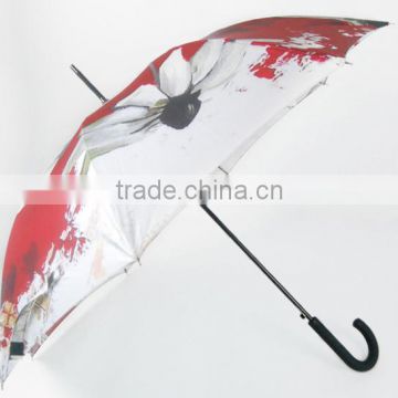 rubber handles advertising stright umbrellas popular