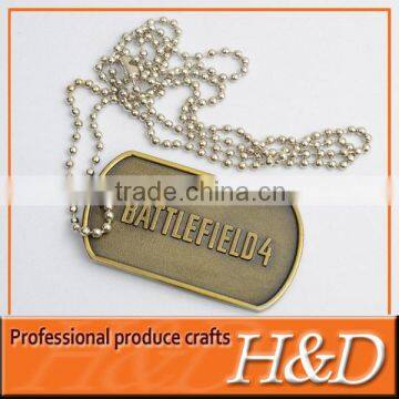 high quality metal labels and tags with chain