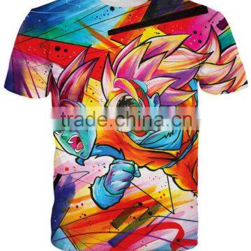 cartoon fashion custom tee shirts t shirt screen printing 3d printing t-shirt