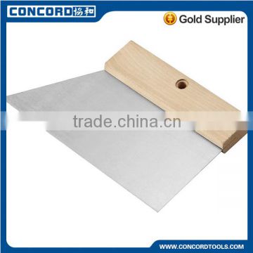 250mm Spreader with Wooden Handle Polished Trapezoid Blade Scraper Hardware tools