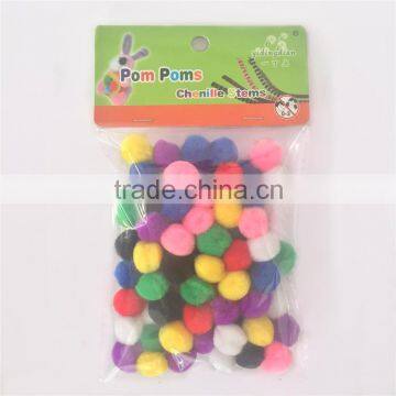 Factory supply DIY crafts acrylic fluorescent pompoms toys for kids or wedding party decoration